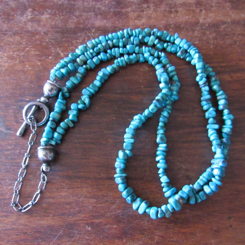 Sterling Silver and Turquoise Necklace Handmade